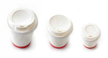 Image showing Paper take away coffee cups