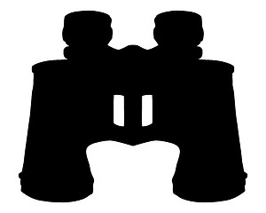 Image showing Binoculars Silhouette