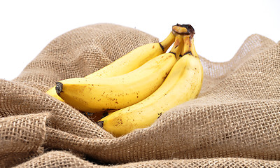 Image showing Bananas on jute