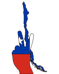 Image showing Chile hand signal