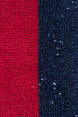 Image showing knitted red and black texture