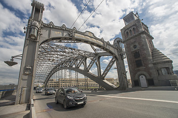 Image showing Bolsheokhtinsky Bridge in Sankt Petersburg