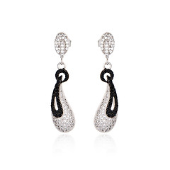 Image showing Silver earrings