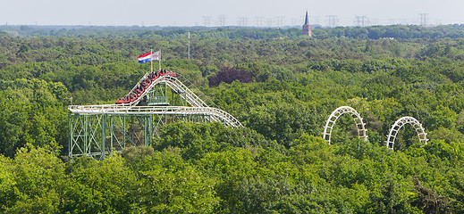 Image showing View on a rollercoaster