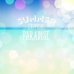 Image showing Summer holiday tropical beach background