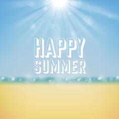 Image showing Summer holiday tropical beach background