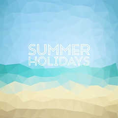 Image showing Summer holiday tropical beach background