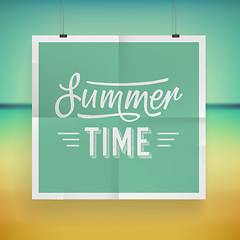 Image showing Summer holiday poster design