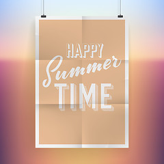 Image showing Summer holiday poster design