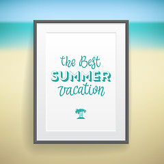 Image showing Summer holiday poster design