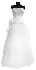 Image showing White wedding dress