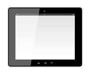 Image showing Realistic Tablet PC With Blank Screen.