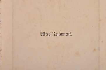 Image showing Old testament