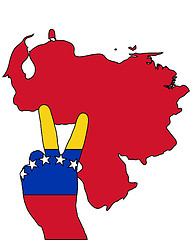 Image showing Venezuela hand signal