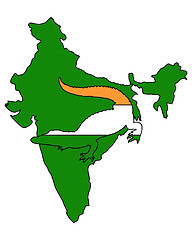 Image showing Crocodile India