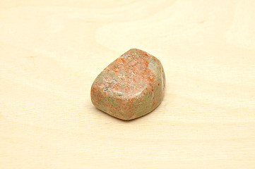 Image showing Detailed and colorful image of unakite mineral