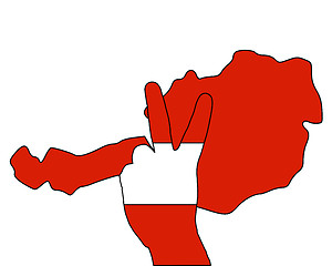 Image showing Austria hand signal