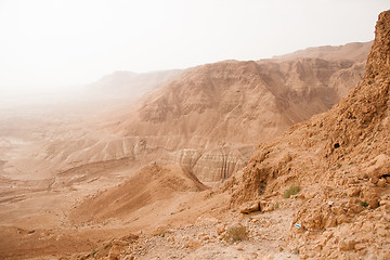 Image showing Stone judean desert near dead sea