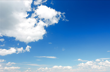 Image showing Cumulus clouds in the sky.