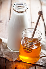 Image showing milk and honey 