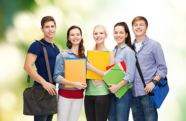 Image showing group of smiling students standing