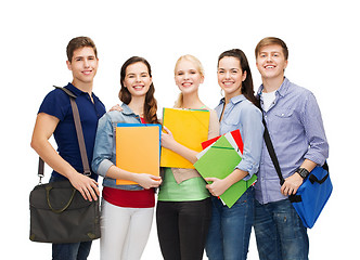 Image showing group of smiling students standing