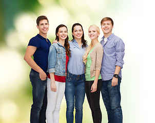 Image showing group of smiling students standing