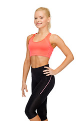 Image showing beautiful athletic woman in sportswear