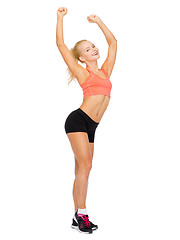 Image showing beautiful sporty woman dancing