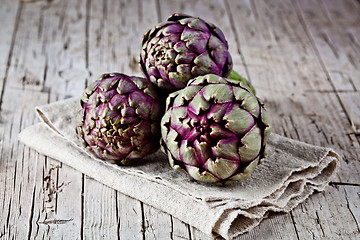 Image showing fresh artichokes