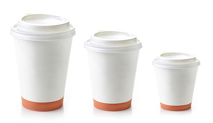 Image showing paper take away coffee cups