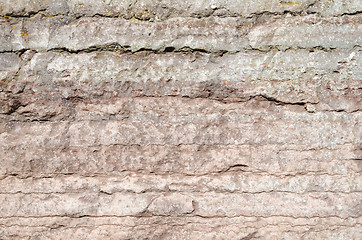 Image showing Background of a limestone cliff detail