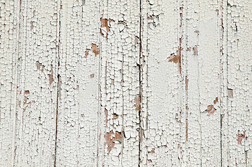 Image showing Cracked old painted wall