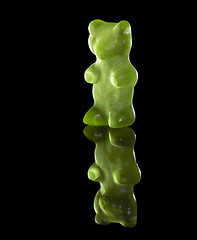 Image showing green gummy bear