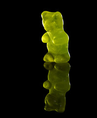 Image showing green gummy bear