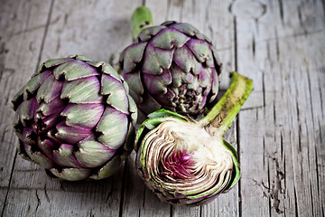 Image showing fresh artichokes 