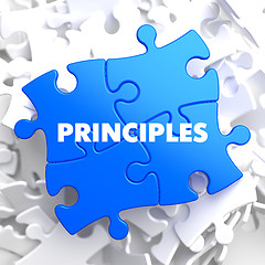 Image showing Principles on Blue Puzzle.