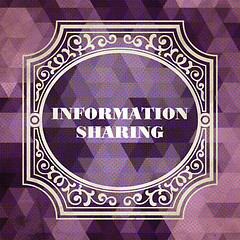 Image showing Information Sharing Concept. Vintage design.