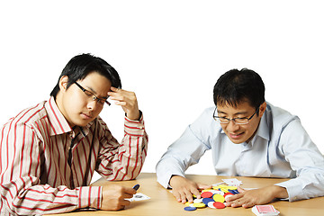 Image showing Playing poker