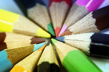 Image showing Close-up pencil.