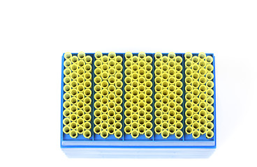 Image showing Top view pipet tips