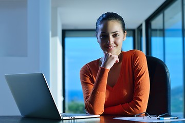 Image showing relaxed young woman at home