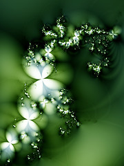 Image showing Garland of wonderful flowers