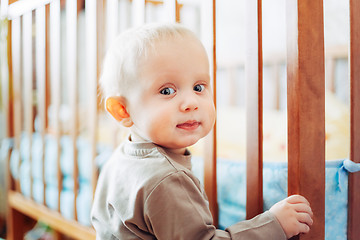 Image showing Little child baby boy