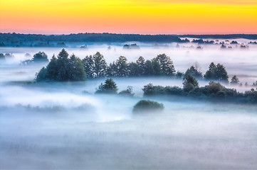 Image showing Beautiful Lake On Sunrise