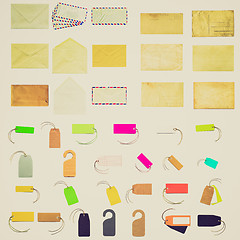 Image showing Retro look Stationery collage