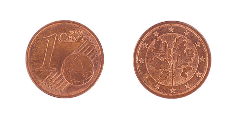 Image showing One euro cents coin