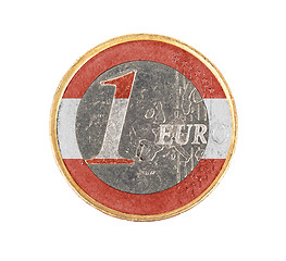 Image showing Euro coin, 1 euro