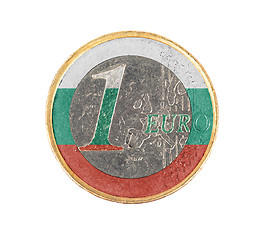 Image showing Euro coin, 1 euro