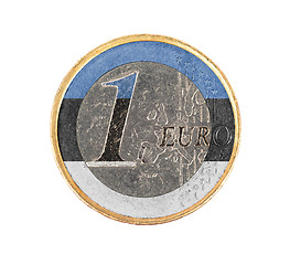 Image showing Euro coin, 1 euro